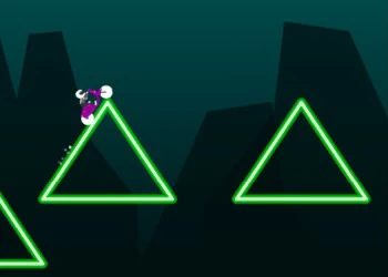 Motociclista Neon captura de tela do jogo