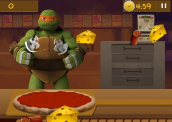 Нинжа Яст Мэлхий: Пиццаны Цаг тоглоомын дэлгэцийн агшин