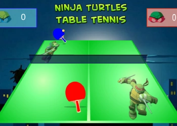 Ninja Turtles: Tafeltennis schermafbeelding van het spel