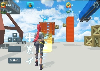 Solo Su 3D Parkour Vai In Alto screenshot del gioco