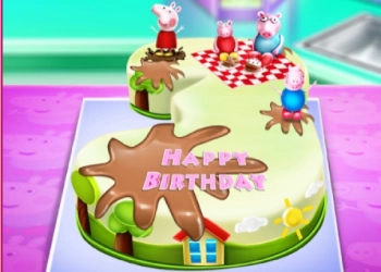 Torta për Ditëlindjen e Peppa Pig-ut pamje nga ekrani i lojës