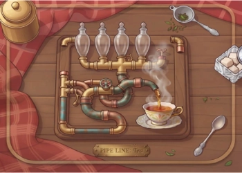 Pipe Line Puzzle: Tea game screenshot