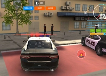 Simulador de Carro de Polícia captura de tela do jogo