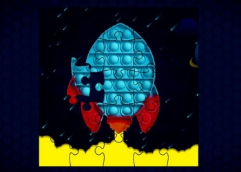 Pop It Rockets In Space Jigsaw game screenshot