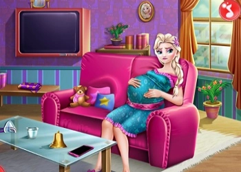 Schwangere Elsa Geburt Des Babys Spiel-Screenshot