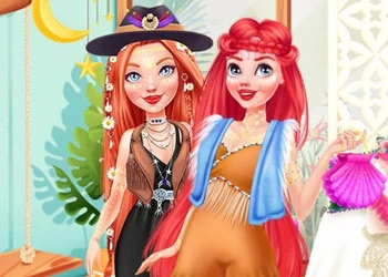 Червенокоси Бохо Прически екранна снимка на играта
