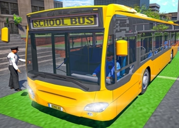 Joc De Autobuz Școlar Conducere Sim captură de ecran a jocului