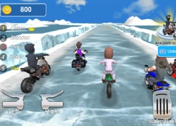 Carreras De Motos De Nieve captura de pantalla del juego