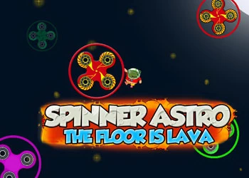 Spinner Astro Podłoga To Lawa zrzut ekranu gry