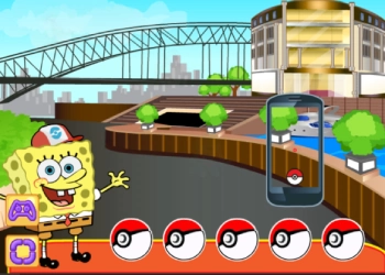 Sponge Bob Pokemon Go captură de ecran a jocului