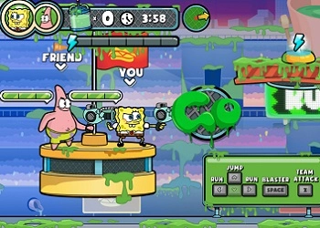 Jogos do Spongebob: Capture o Slime captura de tela do jogo