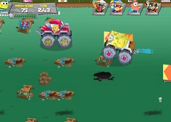 Spongebob Giochi: Derby Dei Camion Distruttivi screenshot del gioco