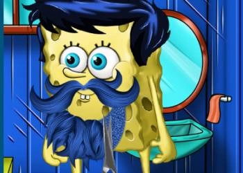 Bob Esponja Hora De Fazer A Barba captura de tela do jogo