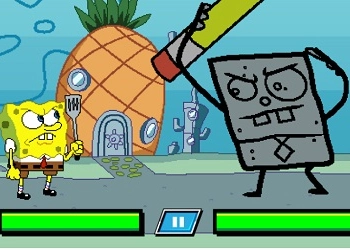 Spongebob: Super Batalla Mundial 2 captura de pantalla del juego