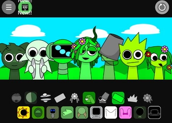 Sprunki Verde Gang screenshot del gioco