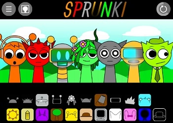 Sprunki Scratch Remake schermafbeelding van het spel