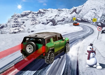 Suv-Schneefahren 3D Spiel-Screenshot