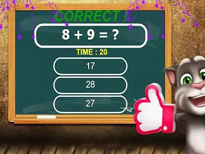 Talking Tom Math Test រូបថតអេក្រង់ហ្គេម