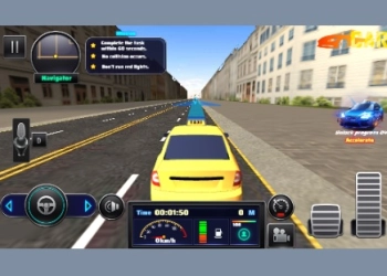 Taxisimulator skærmbillede af spillet