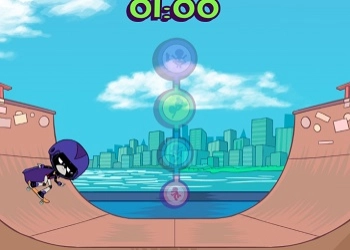 Teen Titans Go! Spellen: Rock-n-Raven schermafbeelding van het spel