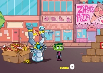 Teen Titans Go! Oyunlar: Snack Hücumu oyun ekran görüntüsü