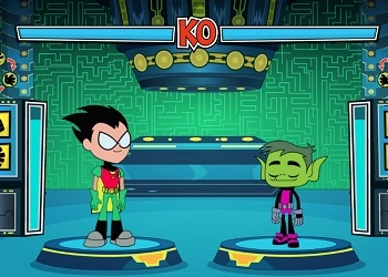 Teen Titans Go! Hry: Tréninková věž snímek obrazovky hry