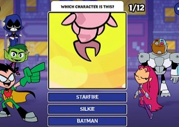 Teen Titans Go: Το Κουίζ με τις Κοντινές Λήψεις στιγμιότυπο οθόνης παιχνιδιού