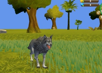 O Lobo: Simulador De Animais Selvagens captura de tela do jogo