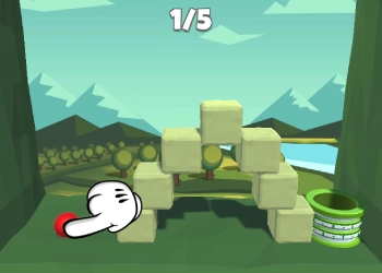 Throw The Red Ball In The Ring game screenshot