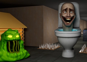 Wc Monster Attack Sim 3D mängu ekraanipilt