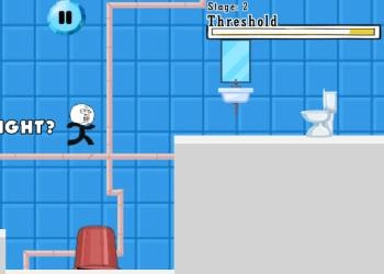 Trollface: Toilet Run játék képernyőképe