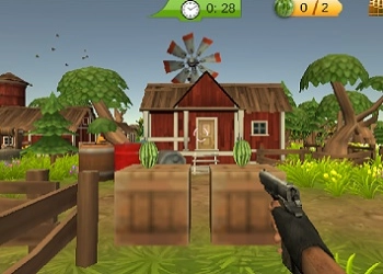 Wassermelonenschießen Spiel-Screenshot